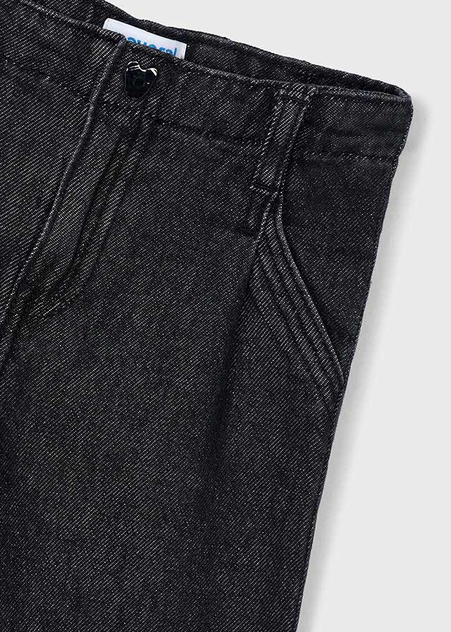 Pantalone denim wide leg