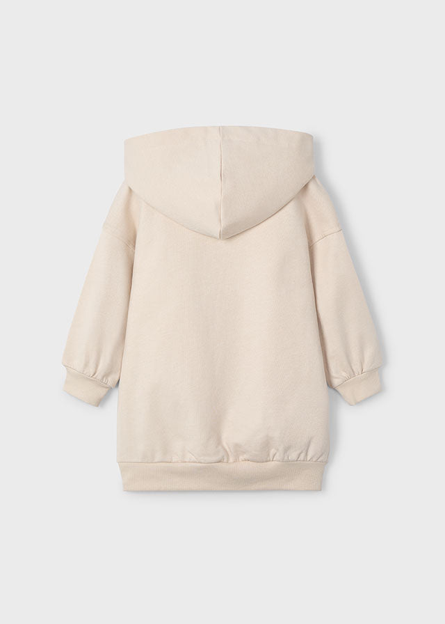 Vestito felpa cappuccio