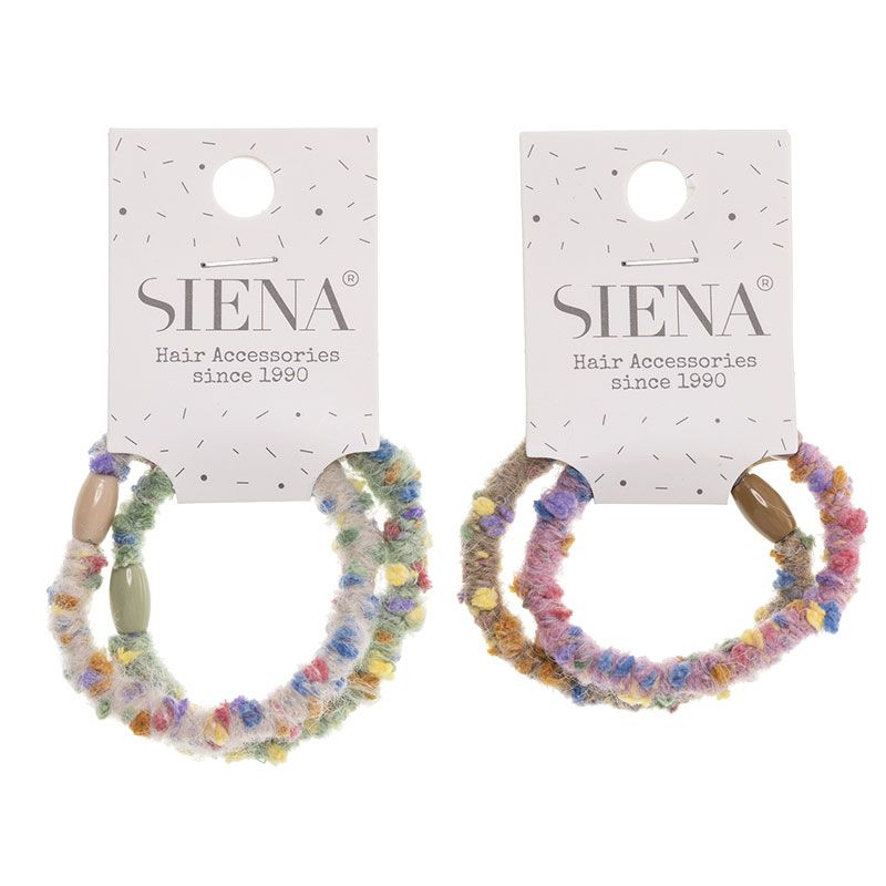 Confezione da 2 elastici per capelli in lana