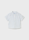 Camicia m/c lino collo corean