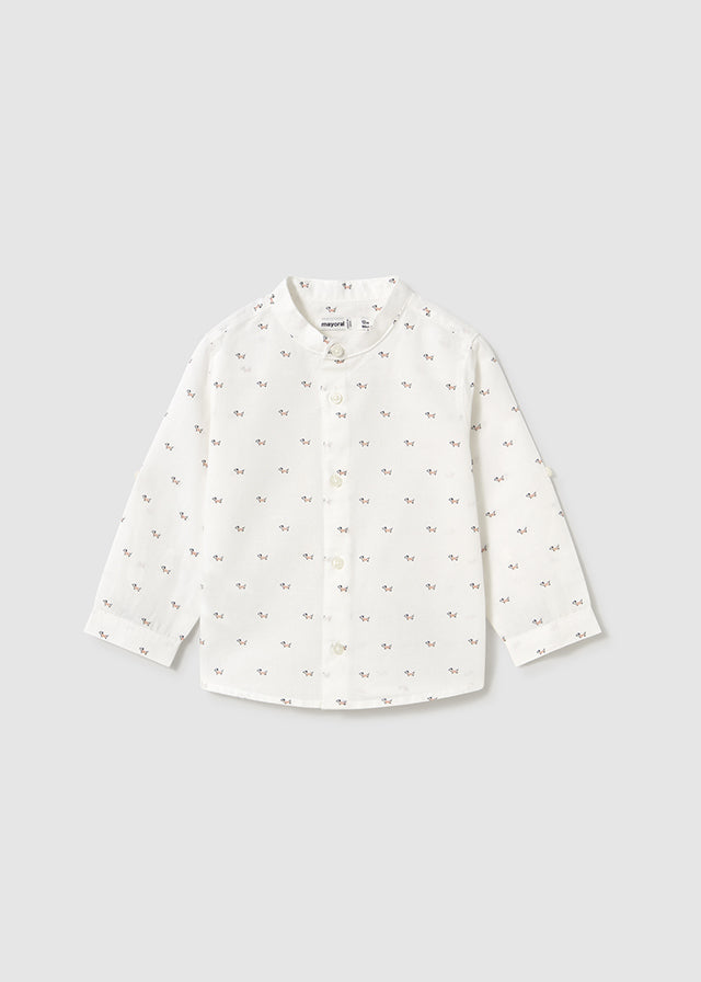 Camicia m/l lino collo coreana