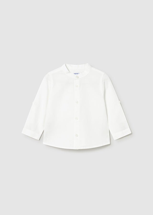Camicia m/l lino collo corean