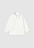 Maglietta m/c lino collo