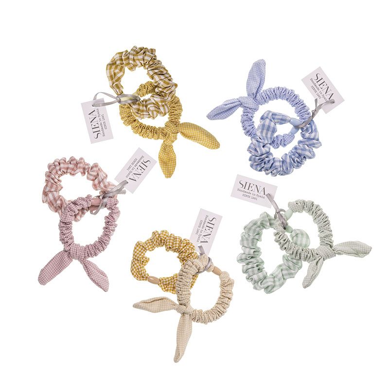 Confezione elastico nodo mini quadretti + elastico
vichy