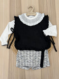 Completo con pantagonna, camicia e gilet