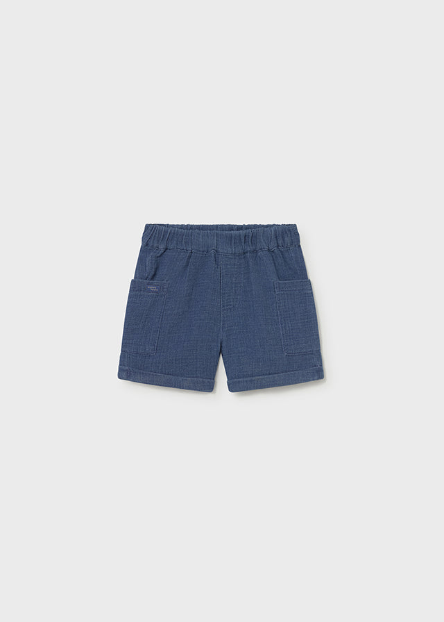 Bermuda bambula jeans