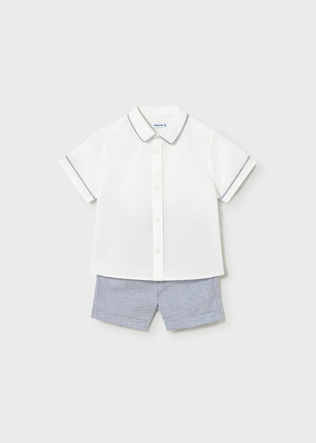 COmpl.bermuda lino suiting