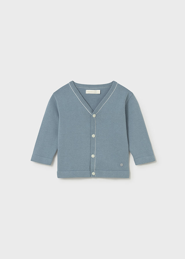 Cardigan tricot scollo v