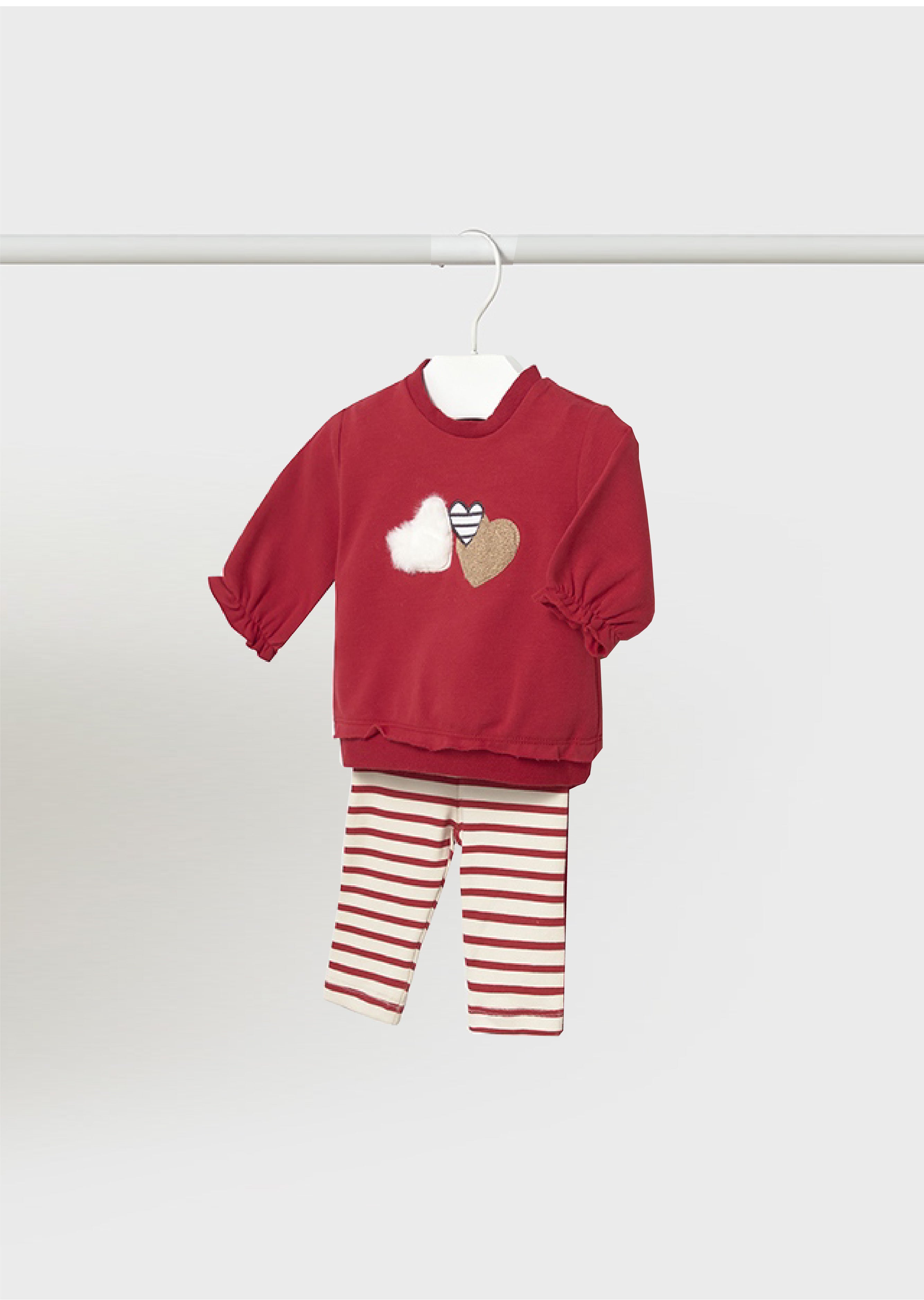 Compl. con leggings a righe
