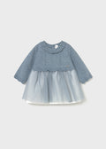 Vestito tricot e tulle