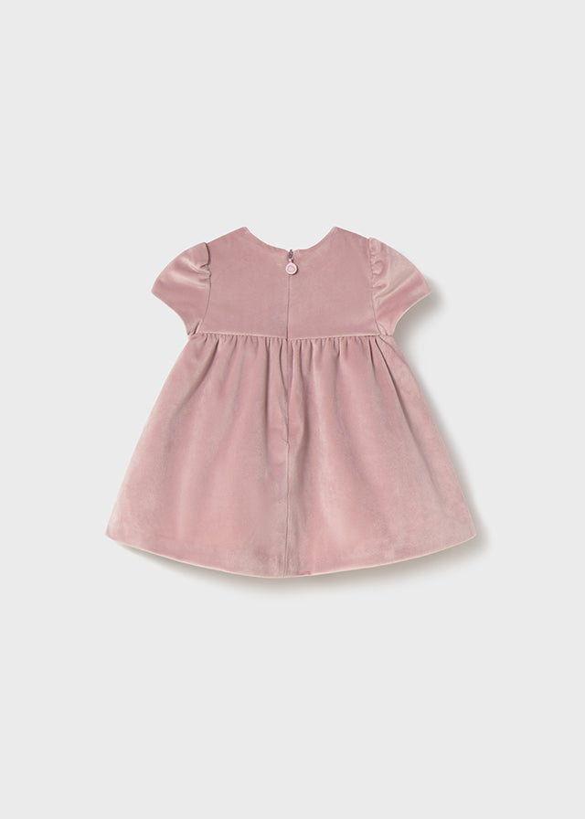 Vestito velluto m/c