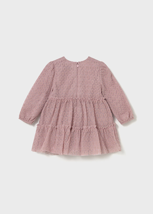 Vestito tulle floccato