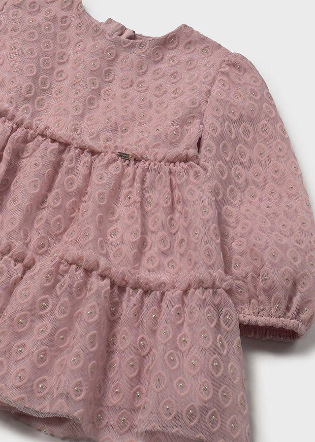 Vestito tulle floccato