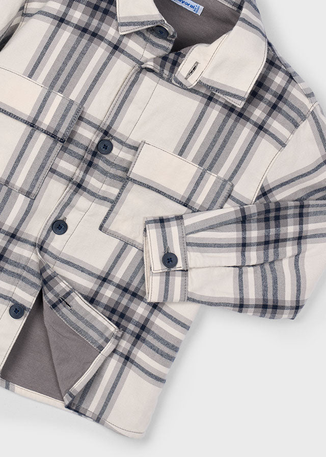 Sopracamicia quadri con lampo