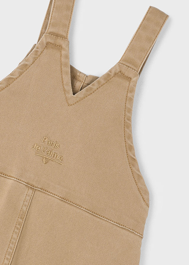 Salopette twill delavè