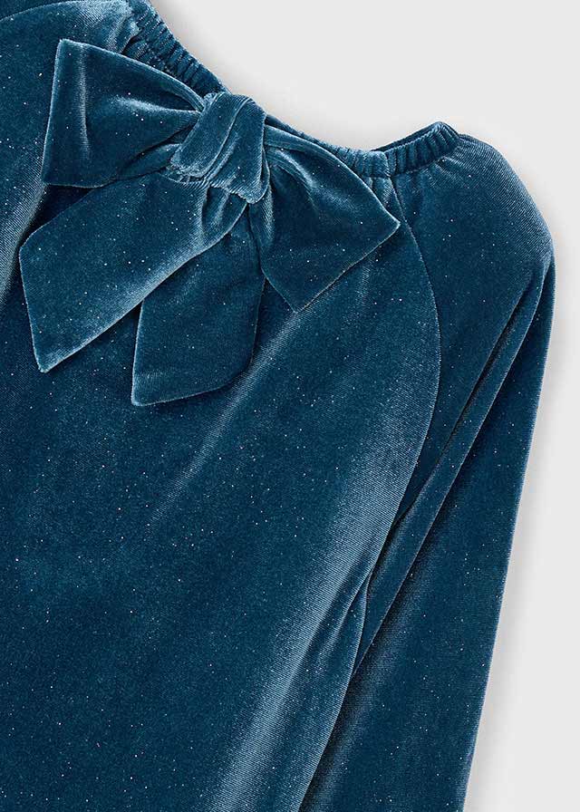 Vestito velluto luminoso