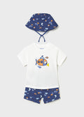 Compl. punto print con cappel