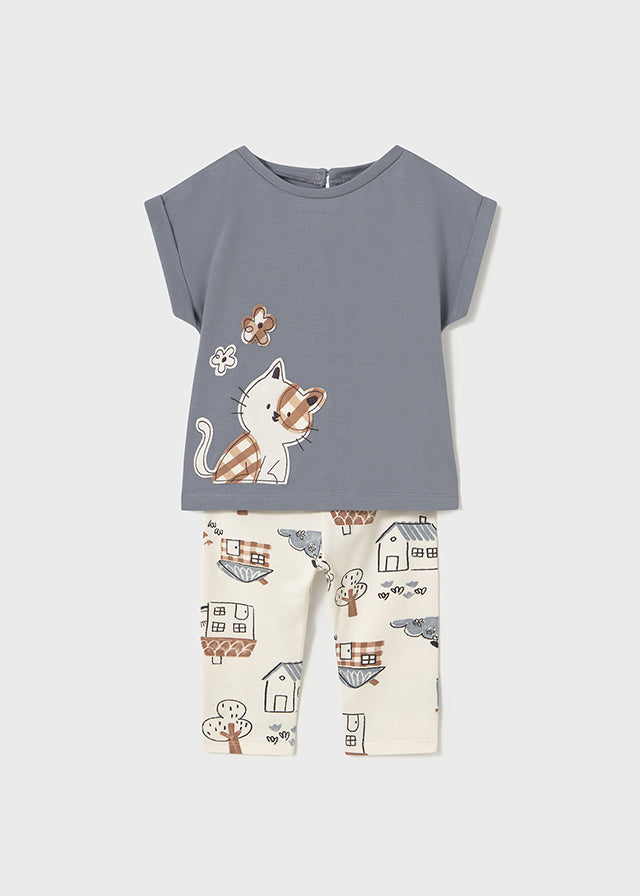 Completo leggings  3/4 stampato