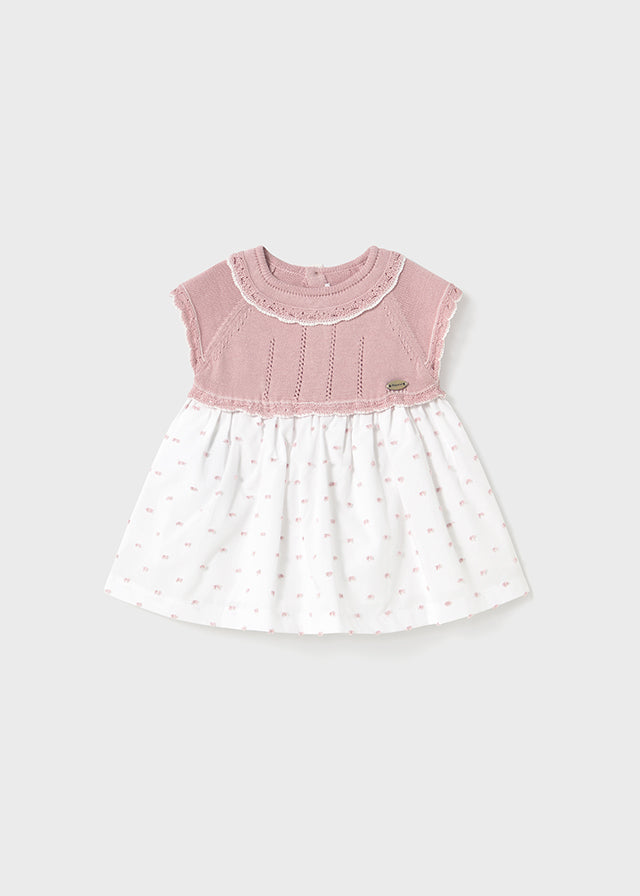 Vestito combinato con corpetto in tricot