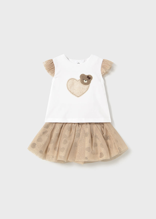 Completo con gonna di tulle