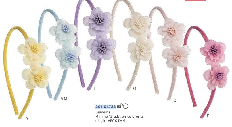 Fascia per neonati morbida con 2 mini fiori di ninfea