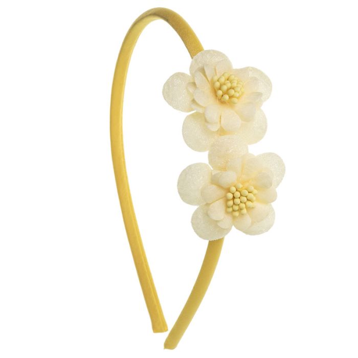 Fascia per neonati morbida con 2 mini fiori di ninfea