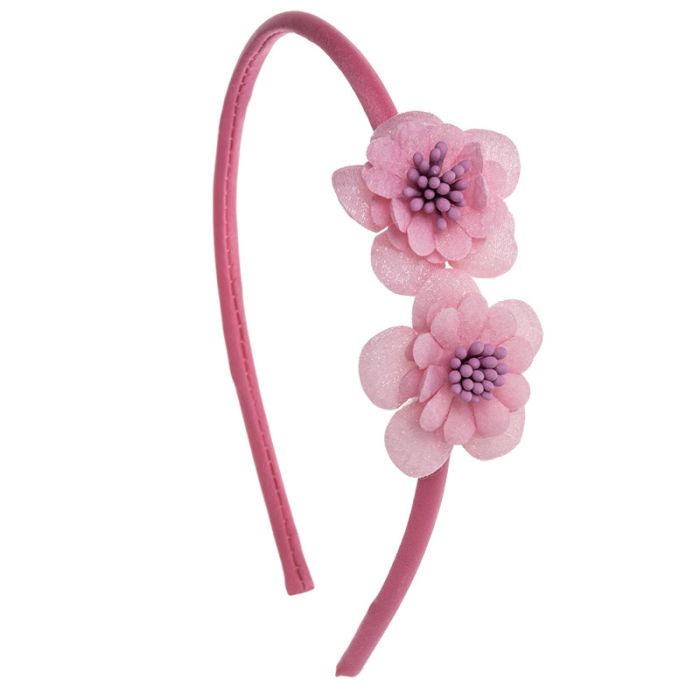 Fascia per neonati morbida con 2 mini fiori di ninfea