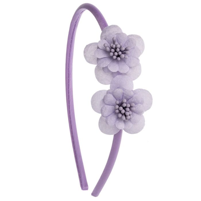 Fascia per neonati morbida con 2 mini fiori di ninfea