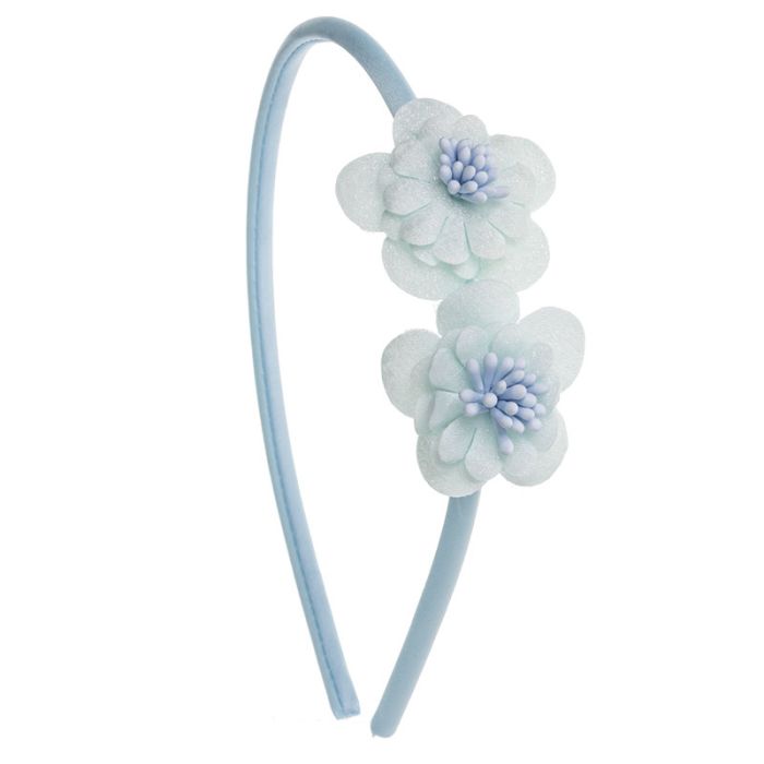 Fascia per neonati morbida con 2 mini fiori di ninfea