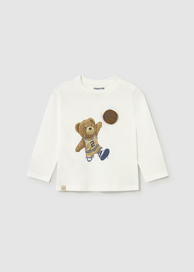 Camiseta m/l applic animale