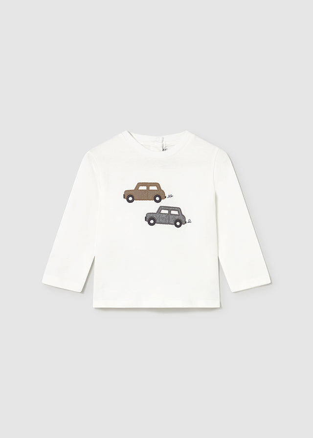 Camiseta m/l applicazi tessut