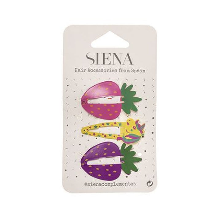 PACK 3 CLIP FRUTAS