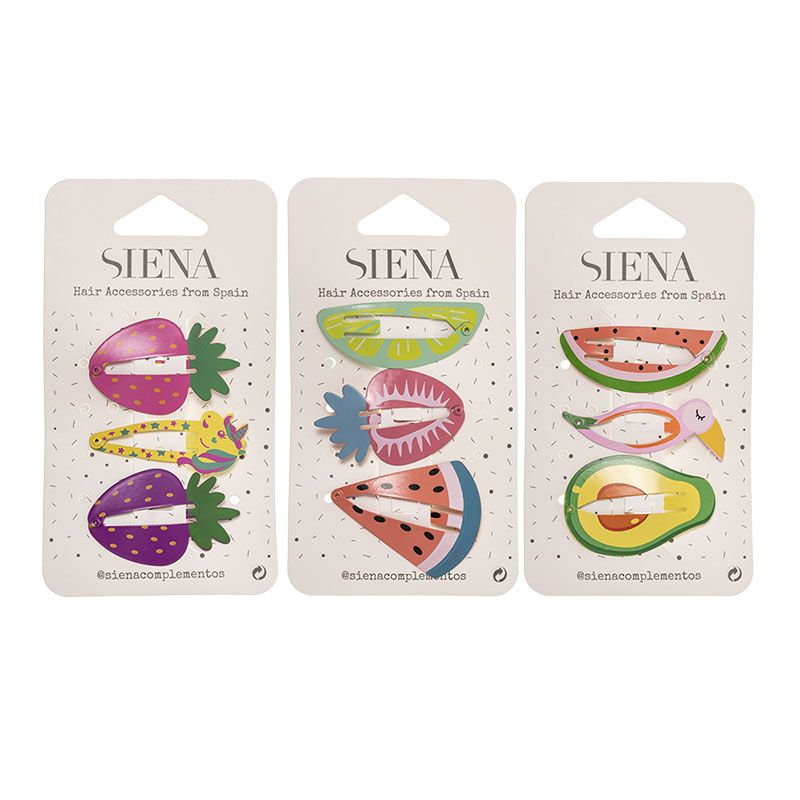 PACK 3 CLIP FRUTAS