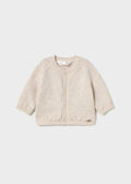 Cardigan tricot collo tondo