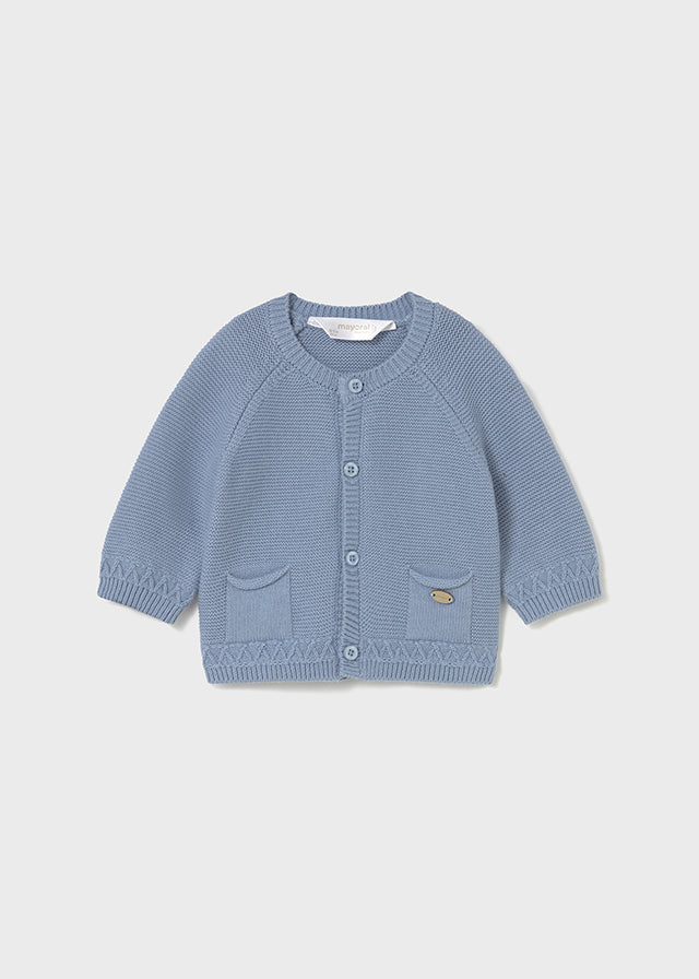 Cardigan girocollo tricot
