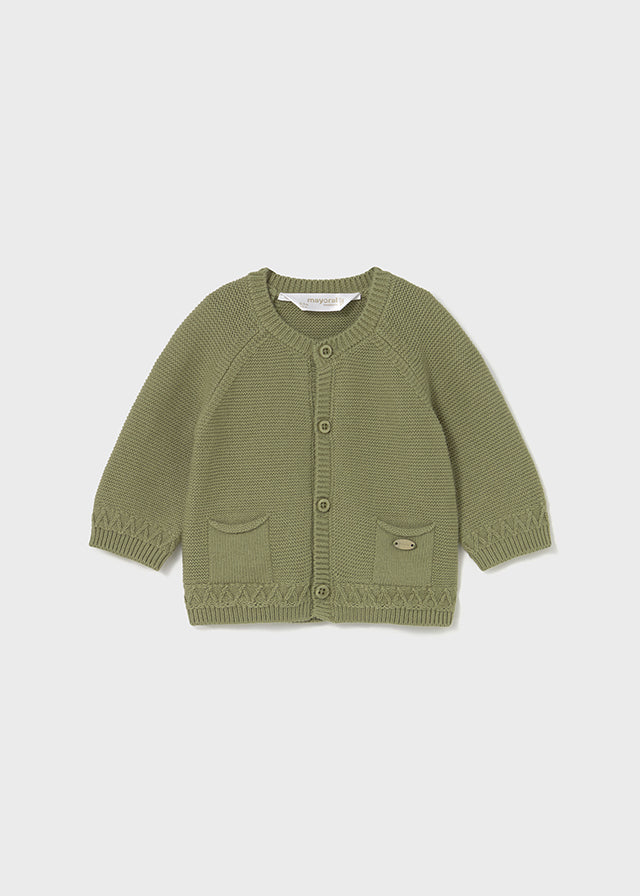 Cardigan girocollo tricot