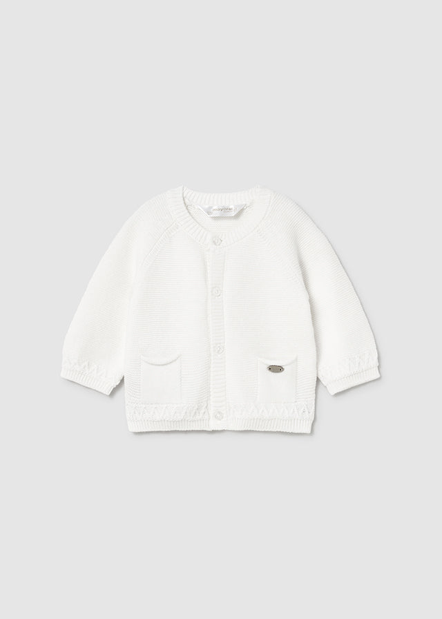 Cardigan girocollo tricot