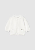 Cardigan girocollo tricot