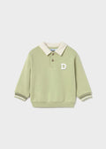 Pullover con collo polo