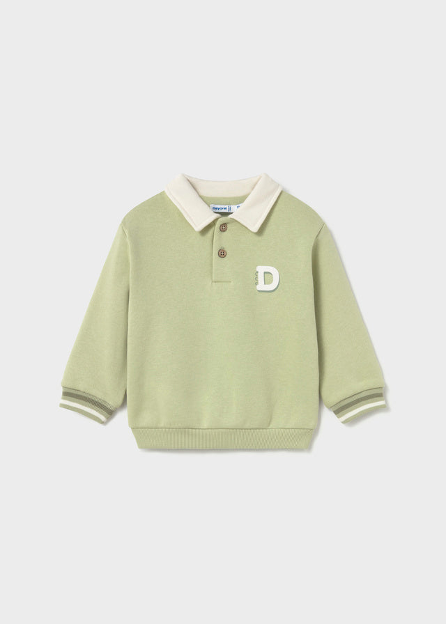 Pullover con collo polo