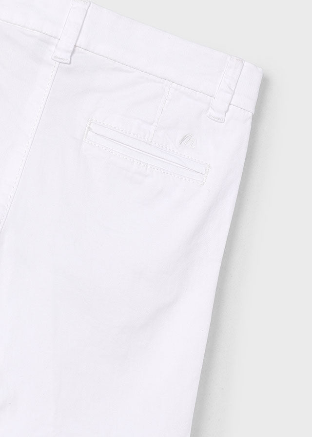 Bermuda tasche a filo twill basico