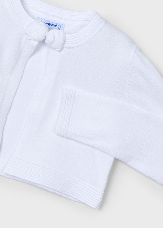 Cardigan tricot basico girocol