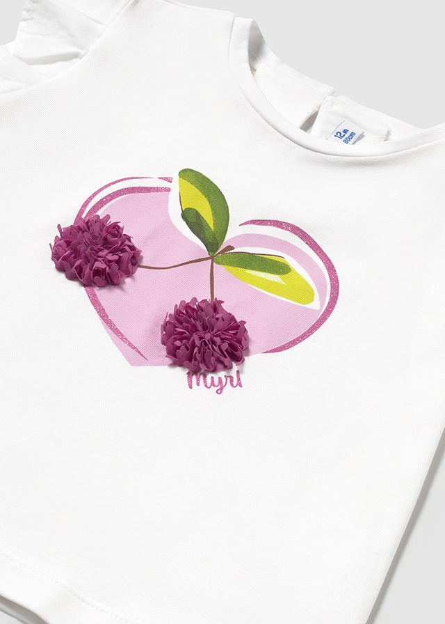 Maglietta m/c elegante ciliegie