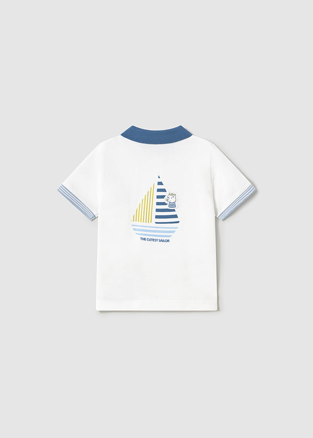 Polo m/c applique