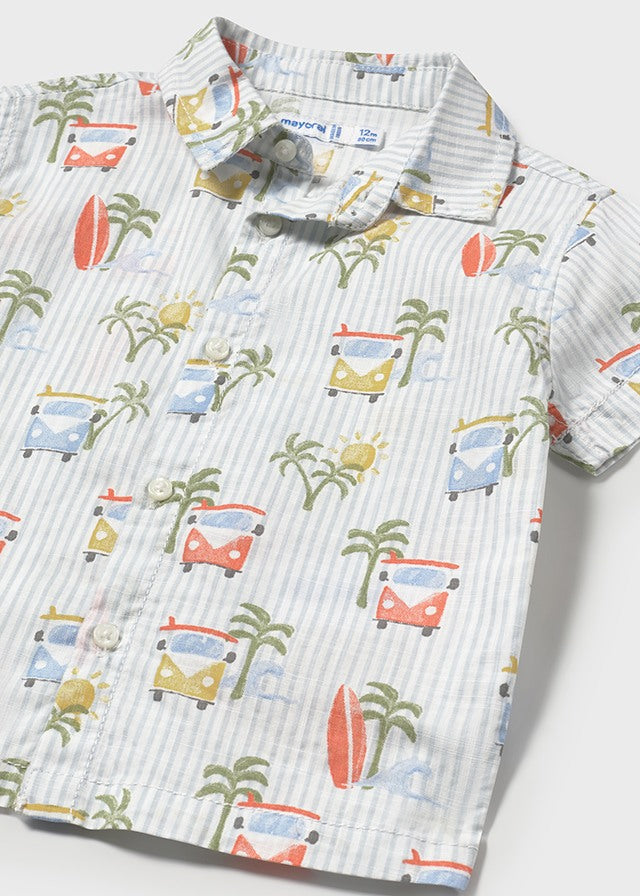 Camicia m/c stampata