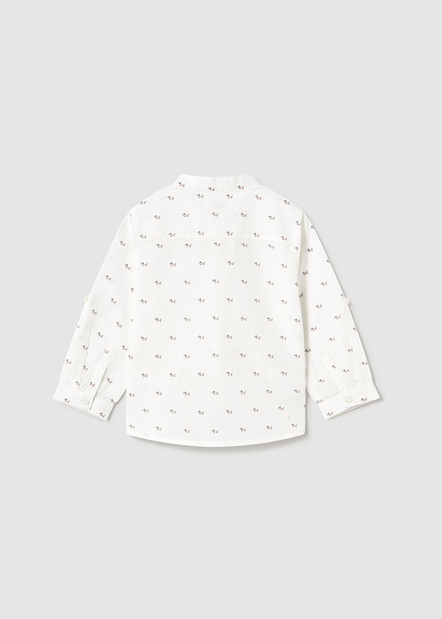 Camicia m/l lino collo coreana