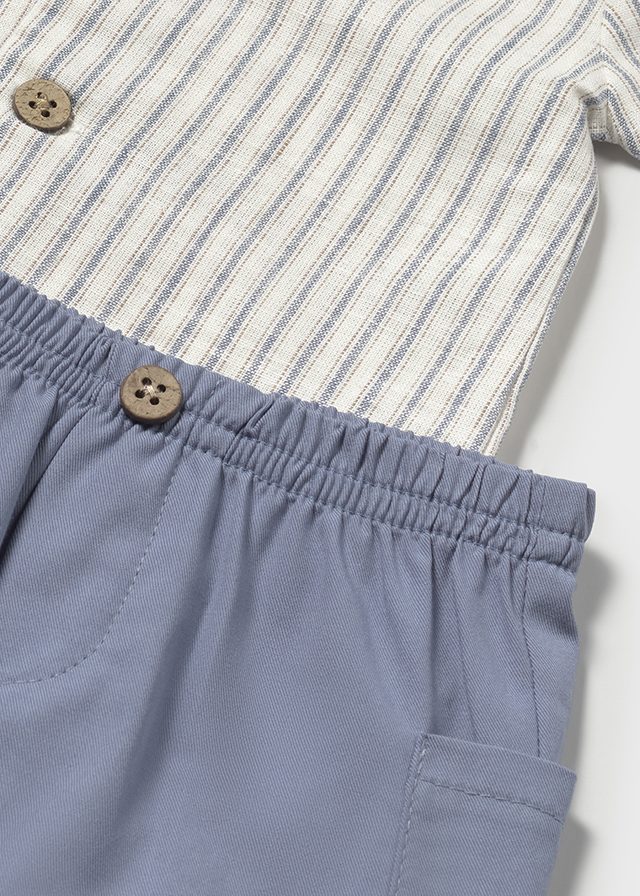 Completo con pantalone corto over e shirt