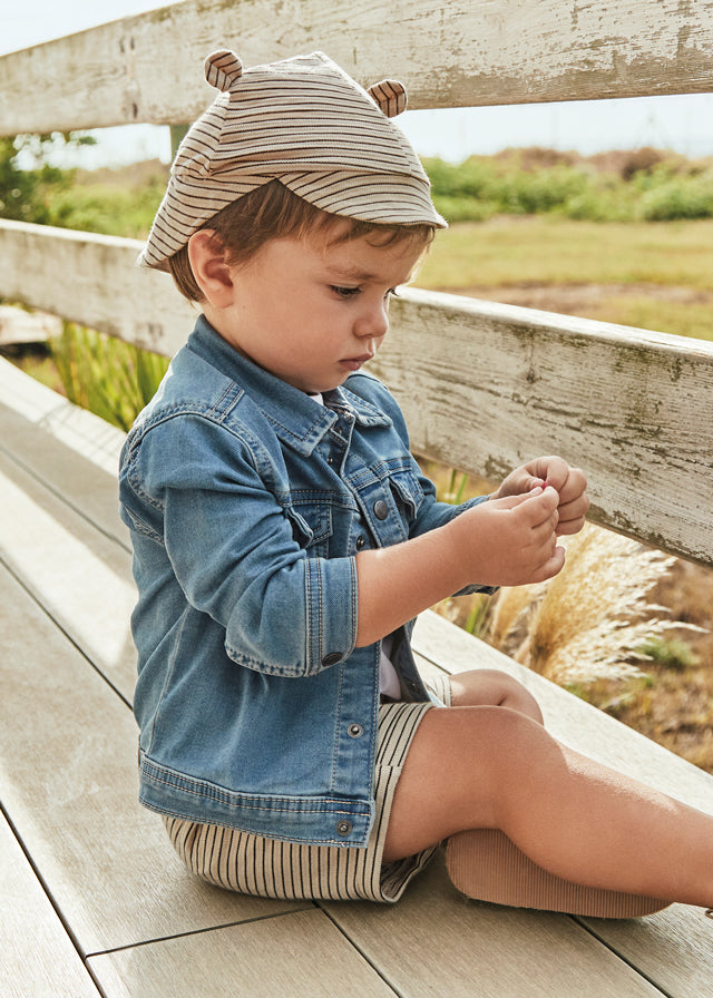 Giacca soft denim