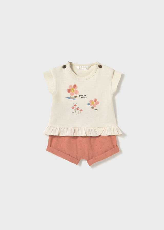 Completi con pantaloncino corto in cotone