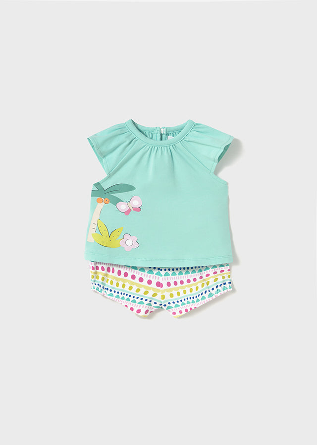 Completi con pantaloncino corto in cotone